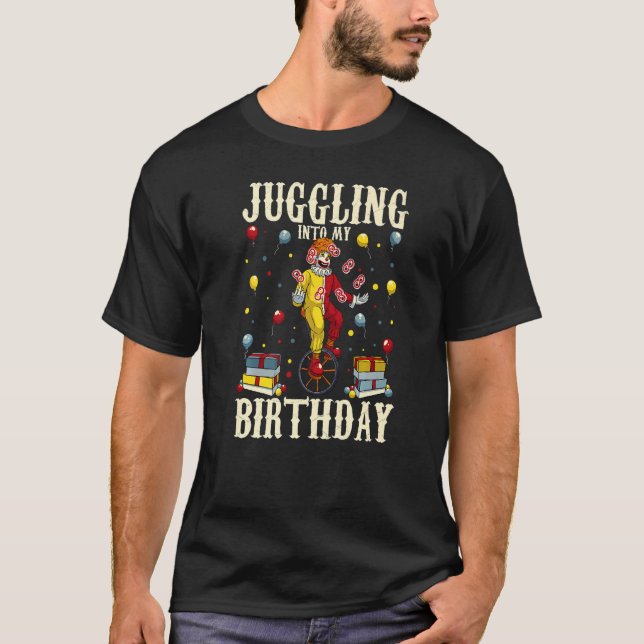 Camiseta 8.º circo de payasos de cumpleaños júbilo hasta el (Anverso)