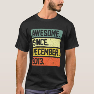 Camiseta 8.º cumpleaños 8 años de edad increíble desde dici