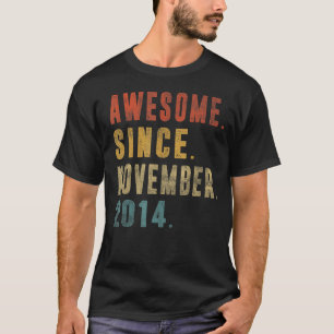 Camiseta 8.º cumpleaños 8 años de edad increíble desde el 2