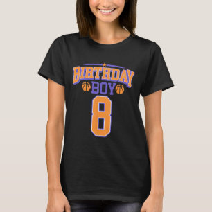 Camiseta 8.º cumpleaños Básquetbol de más de 8 años