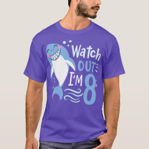 Camiseta 8.º Cumpleaños Im 8 Tiburón