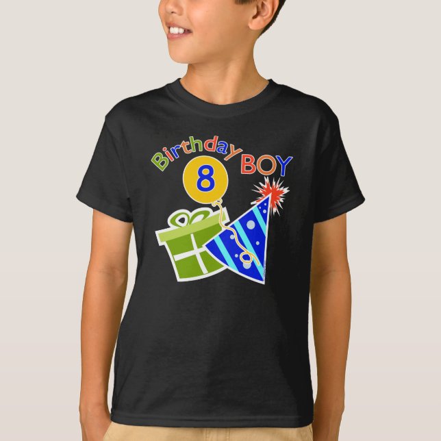 Camiseta 8.º cumpleaños - niño de cumpleaños (Anverso)
