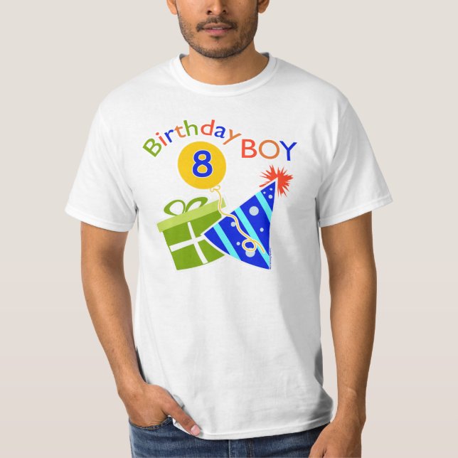 Camiseta 8.º cumpleaños - niño de cumpleaños (Anverso)