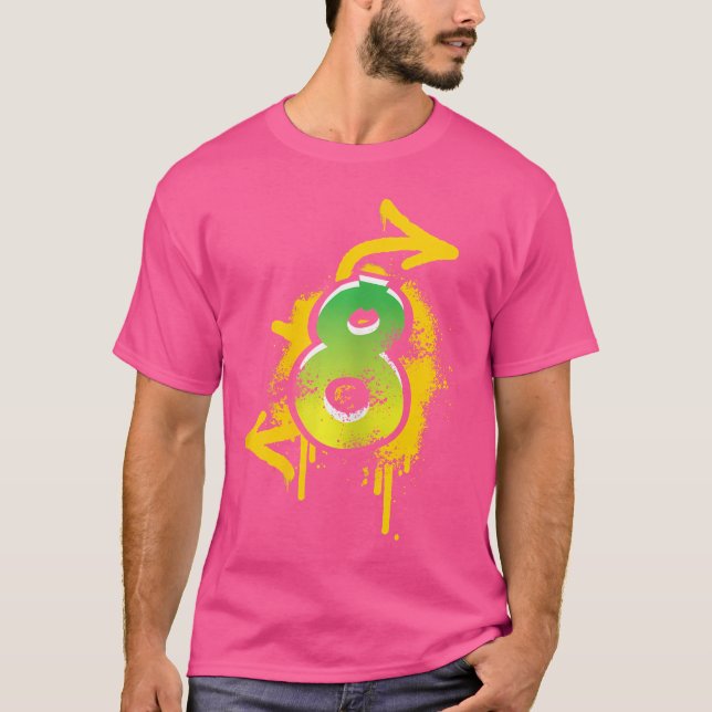 Camiseta 8.º Cumpleaños Niños Presentes Chicas Guay Spra (Anverso)