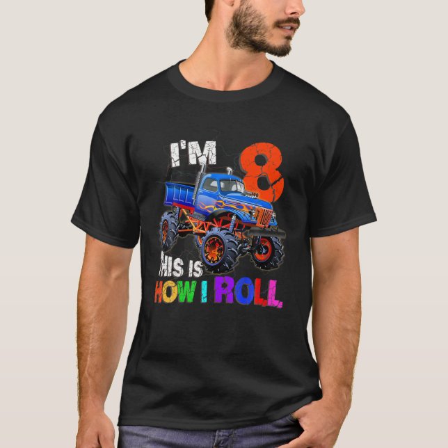 Camiseta 8.º Cumpleaños Tengo 8 Años Y Así Es Como Lleve A  (Anverso)