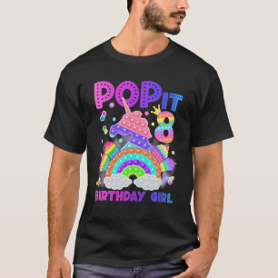 Camiseta 8.º Cumpleaños Unicornio Fidget Pop It Birthday Ch