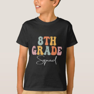 Camiseta 8.º Día feliz para las mujeres de la brigada retro