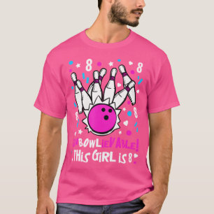 Camiseta 8.º Fiesta De Boliche De Chicas De Cumpleaños Cute