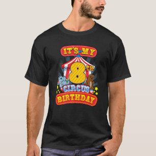 Camiseta 8.º Fiesta del carnaval de cumpleaños en el octavo