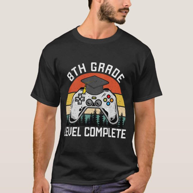 Camiseta 8.º Grado Completado El Último Día De Graduación E (Anverso)