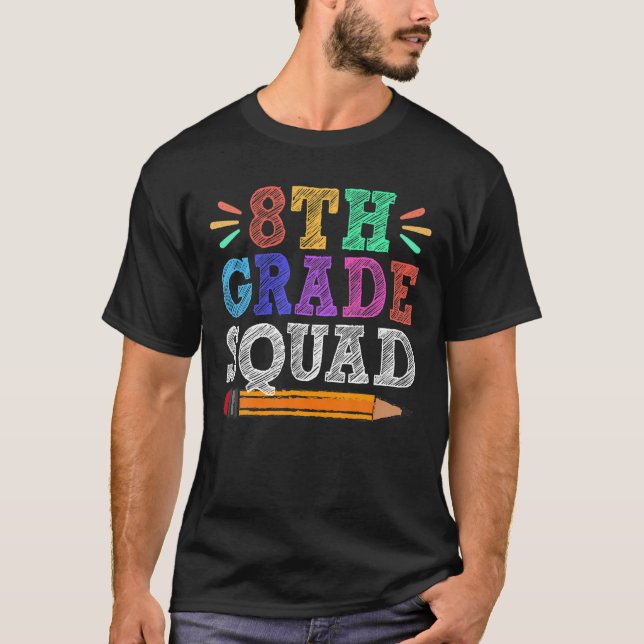 Camiseta 8.º Grado De Enseñanza De Enseñanza De Octavo Grad (Anverso)