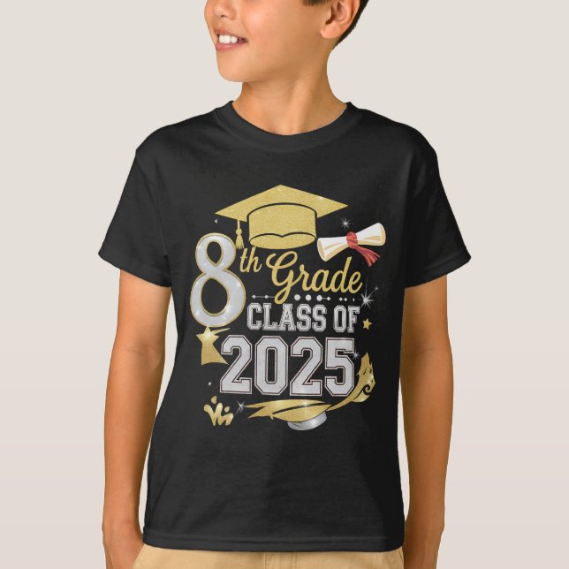 Camiseta 8.º Grado De Graduación De 2025 (Anverso)