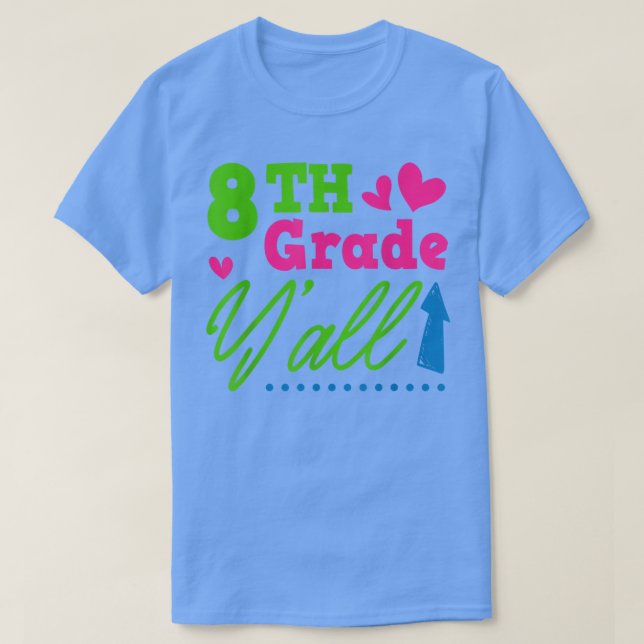 Camiseta 8.º Grado De Vuelta A La Escuela Docente Estudiant (Diseño del anverso)