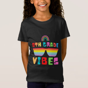Camiseta 8.º Grado Vibes De Vuelta Al Profesor Y Estudiante
