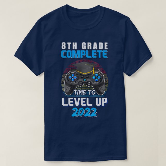 Camiseta 8.º Graduado De Largo Grado Completo De Videojuego (Diseño del anverso)