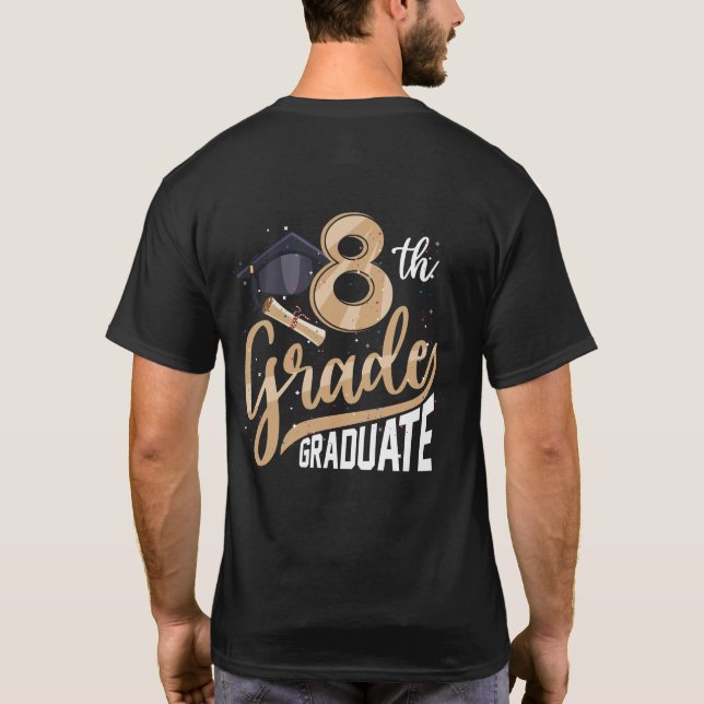 Camiseta 8.º Graduado Graduado 2022 Graduado Superior (Reverso)