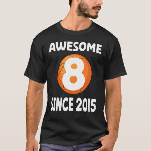 Camiseta 8.º jugador de baloncesto de cumpleaños