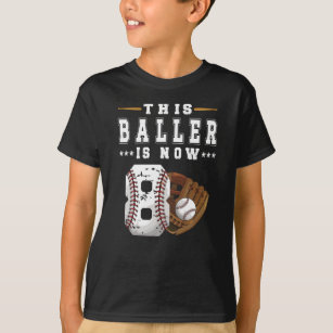 Camiseta 8.º Jugador de Béisbol con Regalo de Cumpleaños Ni