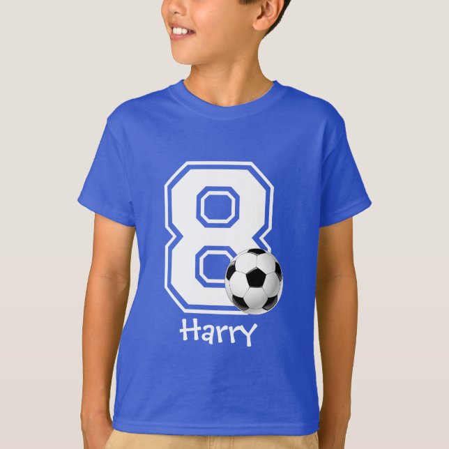 Camiseta 8.º Nacimiento de fútbol personalizado-2 (Anverso)