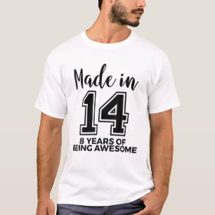 Camiseta 8.º Nacimiento Niños Chicas 8 Años De Ser Increíbl