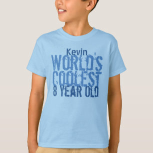 Camiseta 8.º regalo de cumpleaños, el más frío del mund