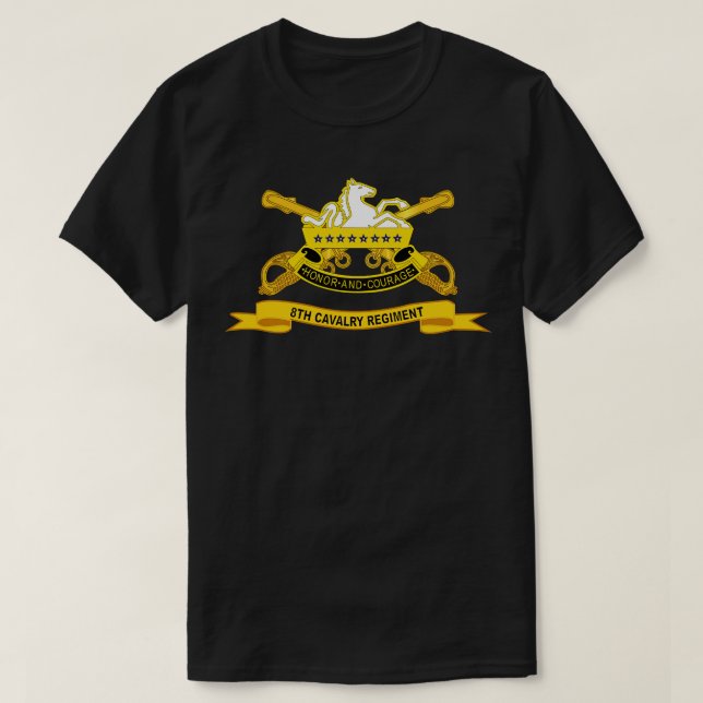 Camiseta 8.º Regimiento de Caballería con Br Ribbon (Diseño del anverso)