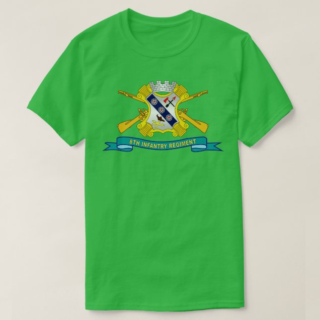 Camiseta 8.º Regimiento de Infantería con Cinta Br X (Diseño del anverso)