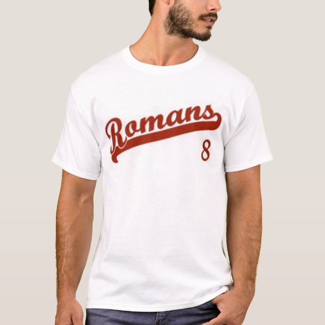 Camiseta 8:28 de los romanos (Anverso)