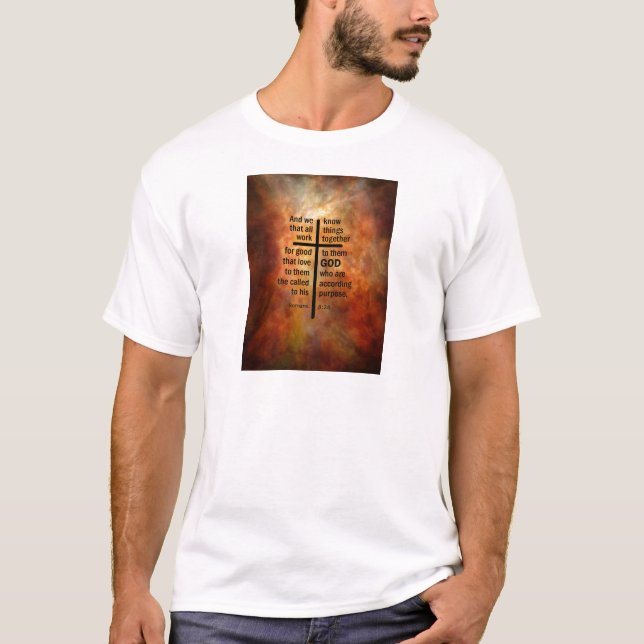 Camiseta 8:28 de los romanos (Anverso)