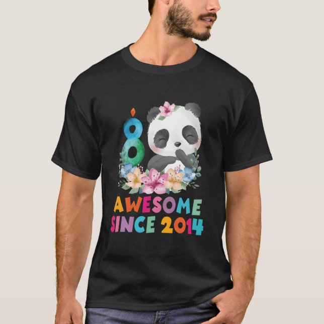 Camiseta 8 8vo Panda Unicornio Py (Anverso)
