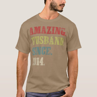 Camiseta 8 Aniversario del Boda le da a su asombroso esposo