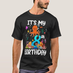 Camiseta 8 años Anchura del Océano Vida Ballena Delfín Octo