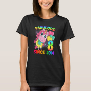 Camiseta 8 años Chica de Unicornio Fabulous Sin