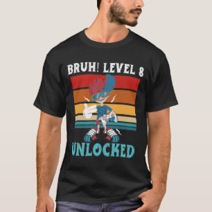 Camiseta 8 años Cumpleaños chico dabbing tío 8º