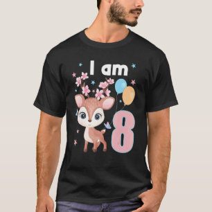 Camiseta 8 Años De Edad 8 Alumnos De Nacimiento Niño Chica