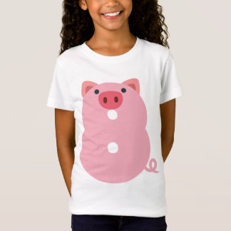 Camiseta 8 años de edad Número 8 Chicas de temas de cerdo