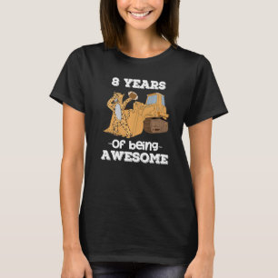 Camiseta 8 Años De Ser Chicas Impresionantes Cheetah Bulldo