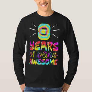 Camiseta 8 Años De Ser Impresionante Tejido 8 Años De Edad