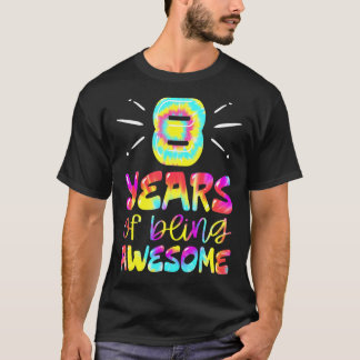 Camiseta 8 Años De Ser Impresionante Tejido 8 Años De Edad