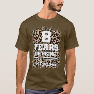 Camiseta 8 Años De Ser Maravilloso Octavo Cumpleaños Cute L