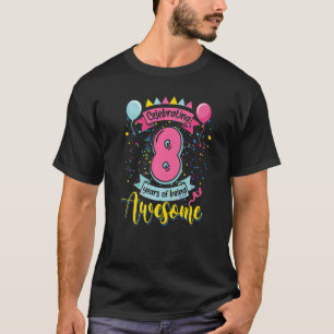 Camiseta 8 Años De Ser Sorprendente 8 Años Octavo Cumpleaño