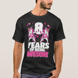 Camiseta 8 Años De Ser Sorprendente Octavo Cumpleaños Dabbi