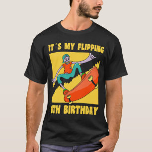 Camiseta 8 años Feliz octavo cumpleaños Skateboarding 8Bi