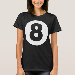 Camiseta 8 Ball Billiards Lazy Halloween Disstume divertida