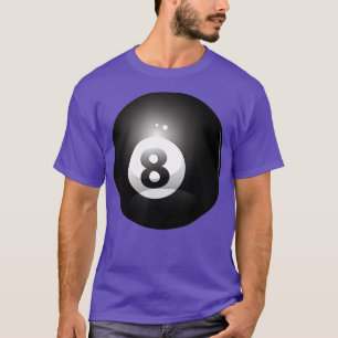 Camiseta 8 Ball Billiards Pool Player Ocho Ball Lucky 8