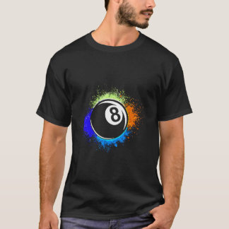 Camiseta 8-Ball Eight-Ball Pool Billiards Snooker