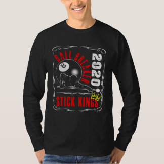 Camiseta 8 Ball Pool Billiards  Stick King Player Tea