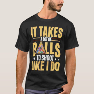 Camiseta 8 billar de bolas para un jugador de billar 1