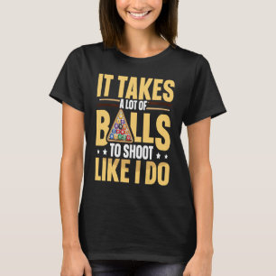 Camiseta 8 billar de bolas para un jugador de billar 1