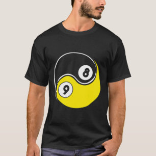 Camiseta 8 Billetes de billar de billar de bolas de 9 bolas